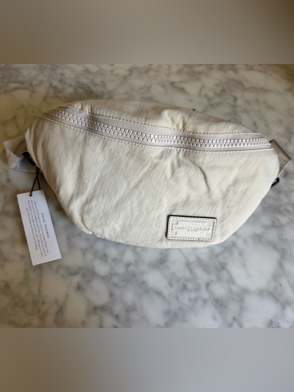 Rebecca Minkoff White Nylon Belt Bag Fanny Pack Active Running Work Out